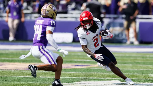 Liberty wide receiver Makai Jackson vs. James Madison - the Liberty University football team takes on James Madison University in the Battle of the Blue Ridge at Bridgeforth Stadium on September 5, 2026 (Photo by Travis Clayton)