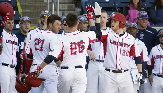 Liberty Baseball team hosts Kent State. March 7, 2015. photo by Les Schofer