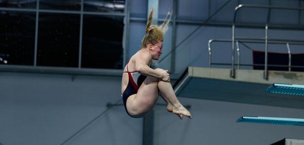 Robinson Takes 15th Place in Platform Diving at Zone Championships Image