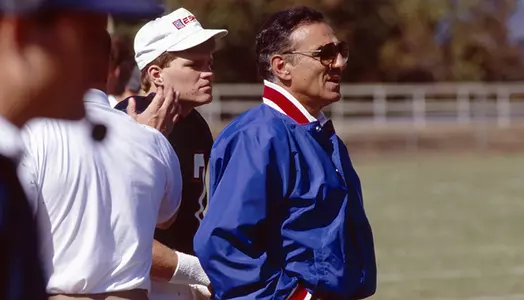 Sam Rutigliano on August 22, 1989. (Photo by Les Schofer)