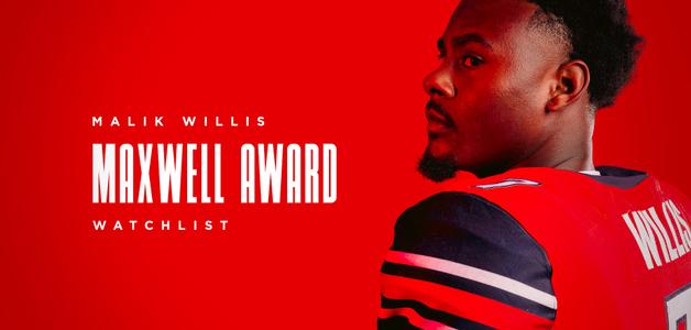 Willis Named to Maxwell Award Watch List Image