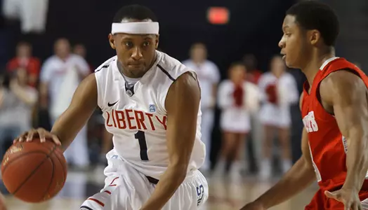 Liberty Men's Basketball plays VMI on February 15, 2014. (Photo by Ty Hester)