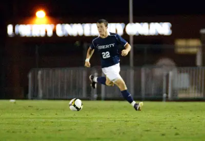Mens soccer plays Radford on September 19, 2009. (Photo by Joel Coleman)
