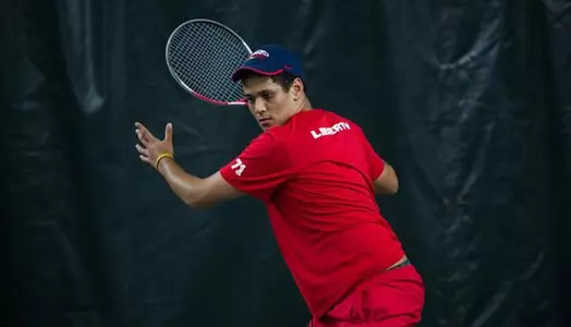 Men's Tennis vs. Morgan State on February 22, 2013. (Photo by Cali Lowdermlk)