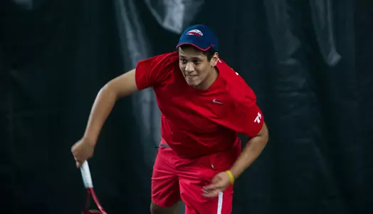 Men's Tennis vs. Morgan State on February 22, 2013. (Photo by Cali Lowdermlk)