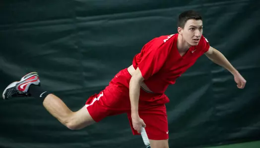 Men's Tennis vs. Morgan State on February 22, 2013. (Photo by Cali Lowdermlk)