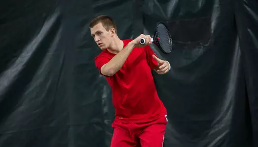 Men's Tennis vs. Morgan State on February 22, 2013. (Photo by Cali Lowdermlk)