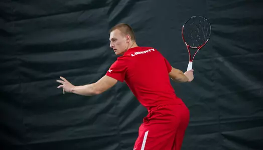 Men's Tennis vs. Morgan State on February 22, 2013. (Photo by Cali Lowdermlk)