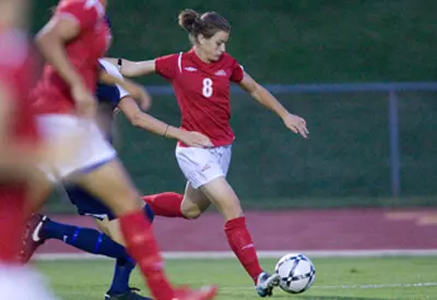 Liberty University Women's Soccer Team plays Navy.