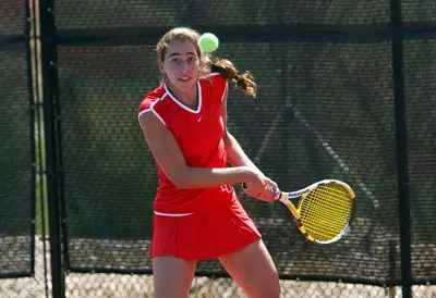 Liberty Tennis Team defeats UNCA. March 27, 2010. (Photo by Les Schofer)