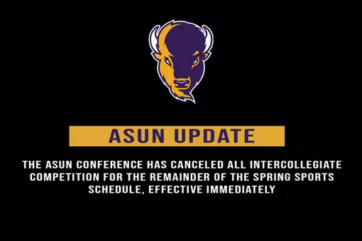 ASUN Update graphic after COVID canceles the spring