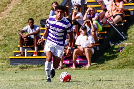 Three second-half goals propel men's soccer to win Image
