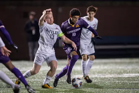 Chances come but goals won't in 2-0 loss to No. 19 Butler for men's soccer Image