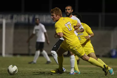Burkhardt strike leads men’s soccer to A-Sun semifinals Image