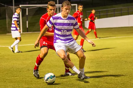 Men's soccer earns comeback win on Kerridge double Image