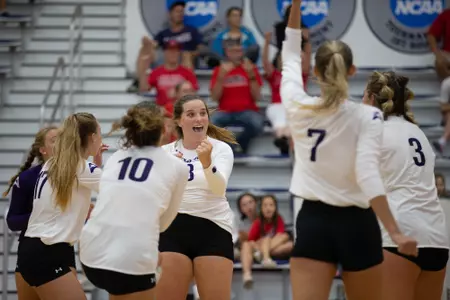 Caroline Stogner celebrating