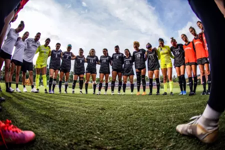 Women's Soccer Huddle
