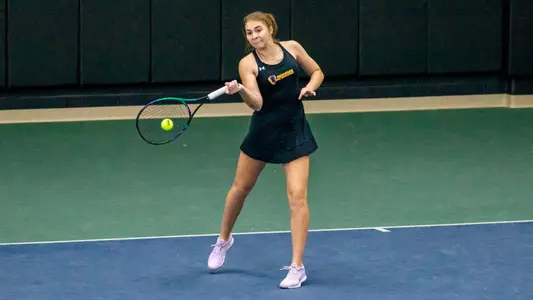 Alina Cherniaieva hitting