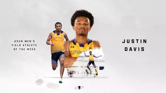 Justin Davis ASUN Men's Field Athlete of the Week