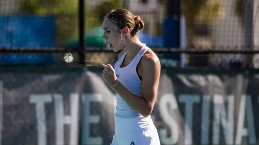 Masha celebrating a game
