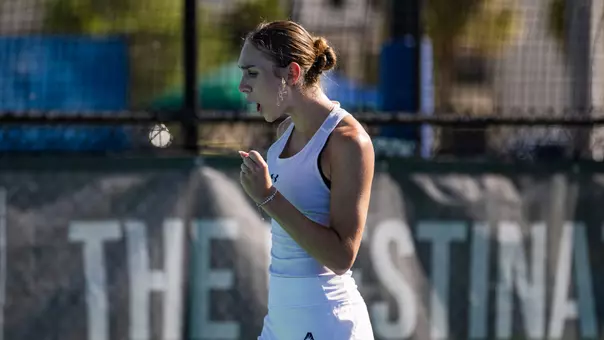 Masha celebrating a game