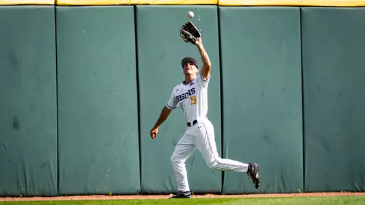 Hutson Miles making a catch in center field