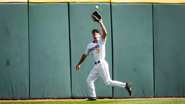 Hutson Miles making a catch in center field