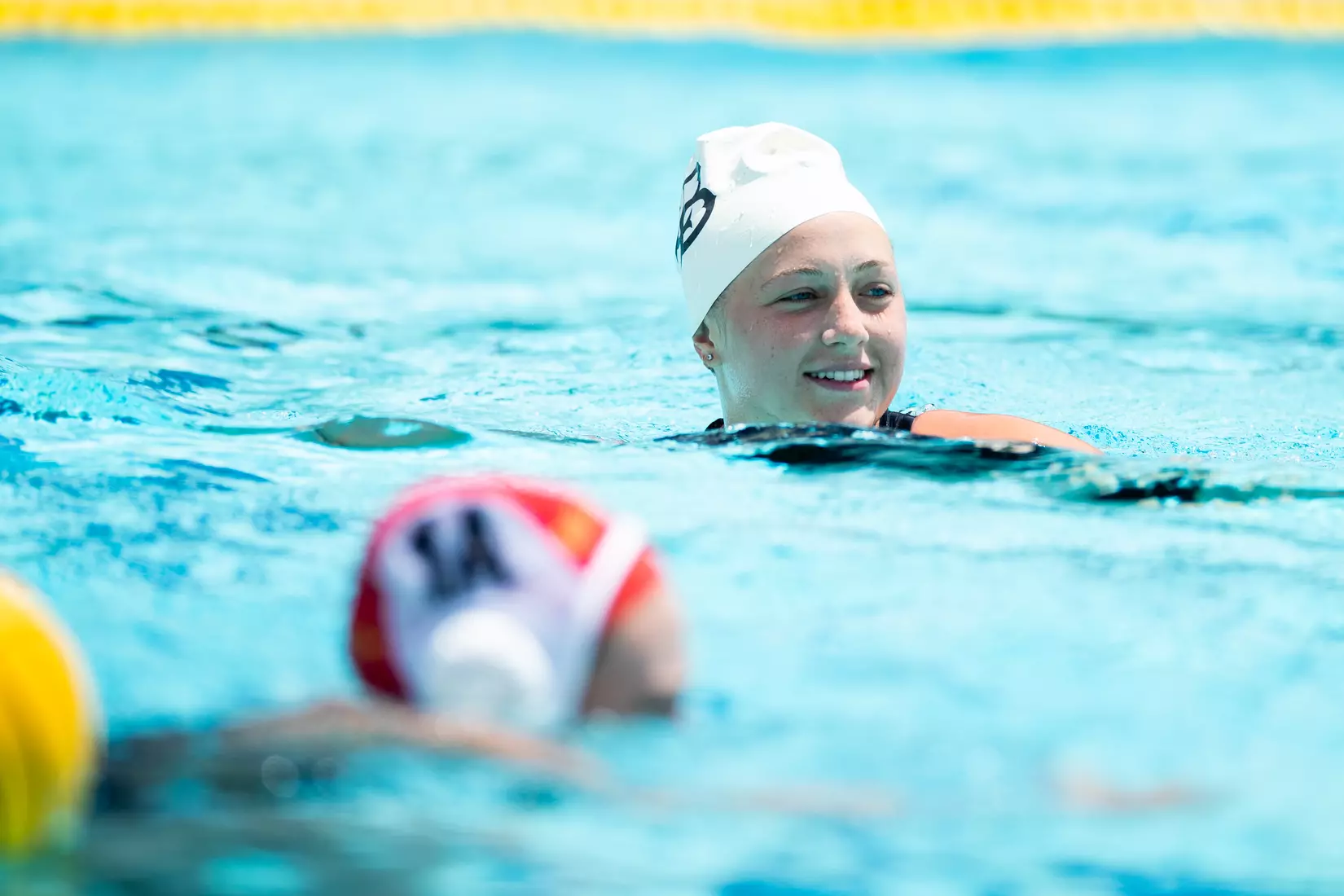 01 May 2021: Semifinal action of the Big West Womenâ??s Water Polo Championship held at UC San Diegoâ??s Canyonview Aquatics Center. (Credit: Derrick Tuskan/Big West)