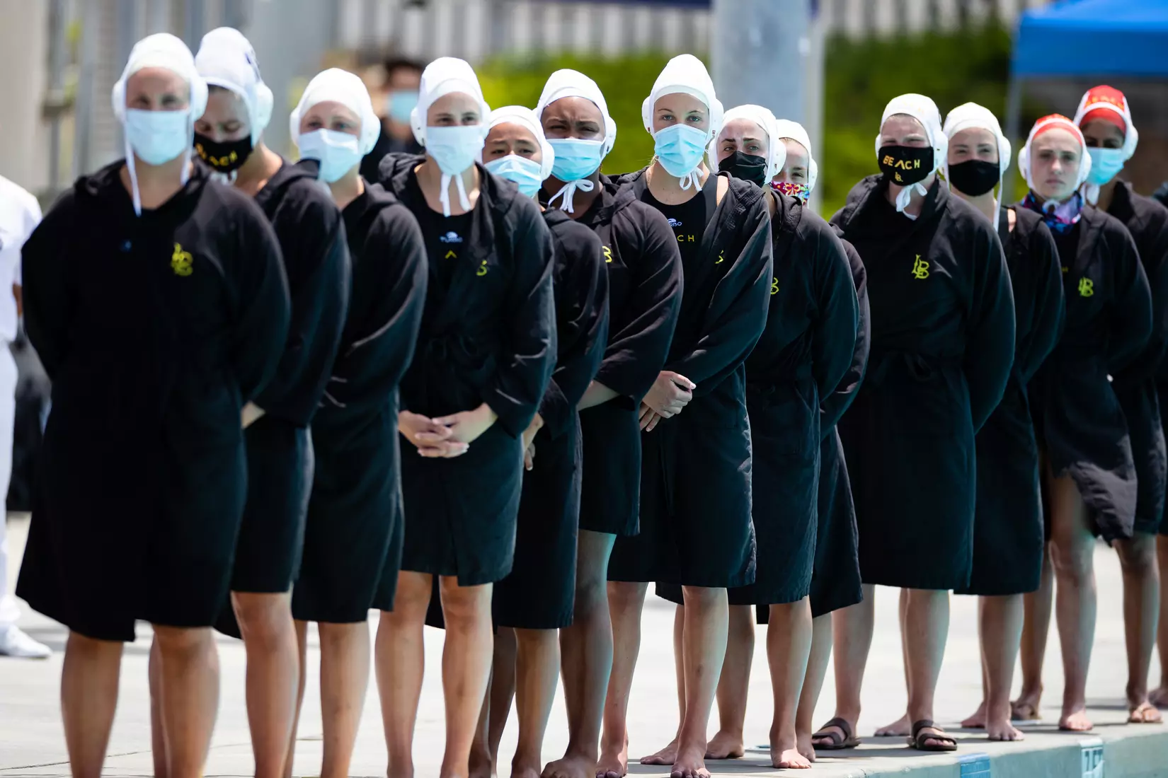 01 May 2021: Semifinal action of the Big West Womenâ??s Water Polo Championship held at UC San Diegoâ??s Canyonview Aquatics Center. (Credit: Derrick Tuskan/Big West)