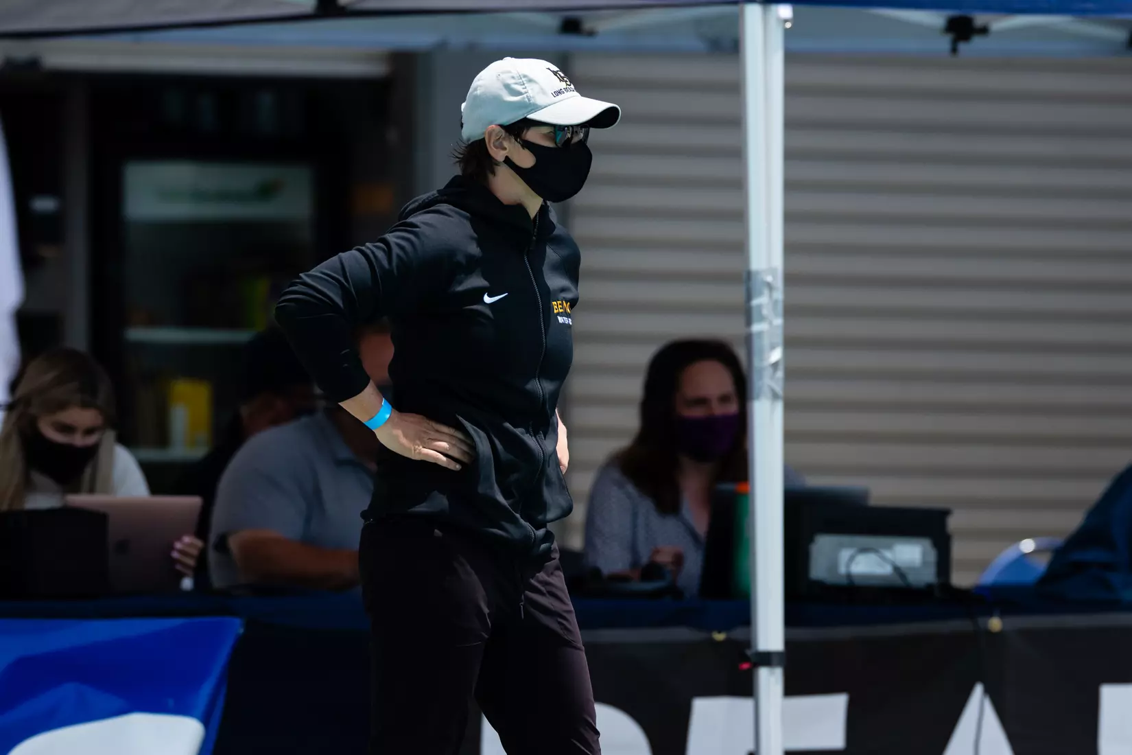 01 May 2021: Semifinal action of the Big West Womenâ??s Water Polo Championship held at UC San Diegoâ??s Canyonview Aquatics Center. (Credit: Derrick Tuskan/Big West)