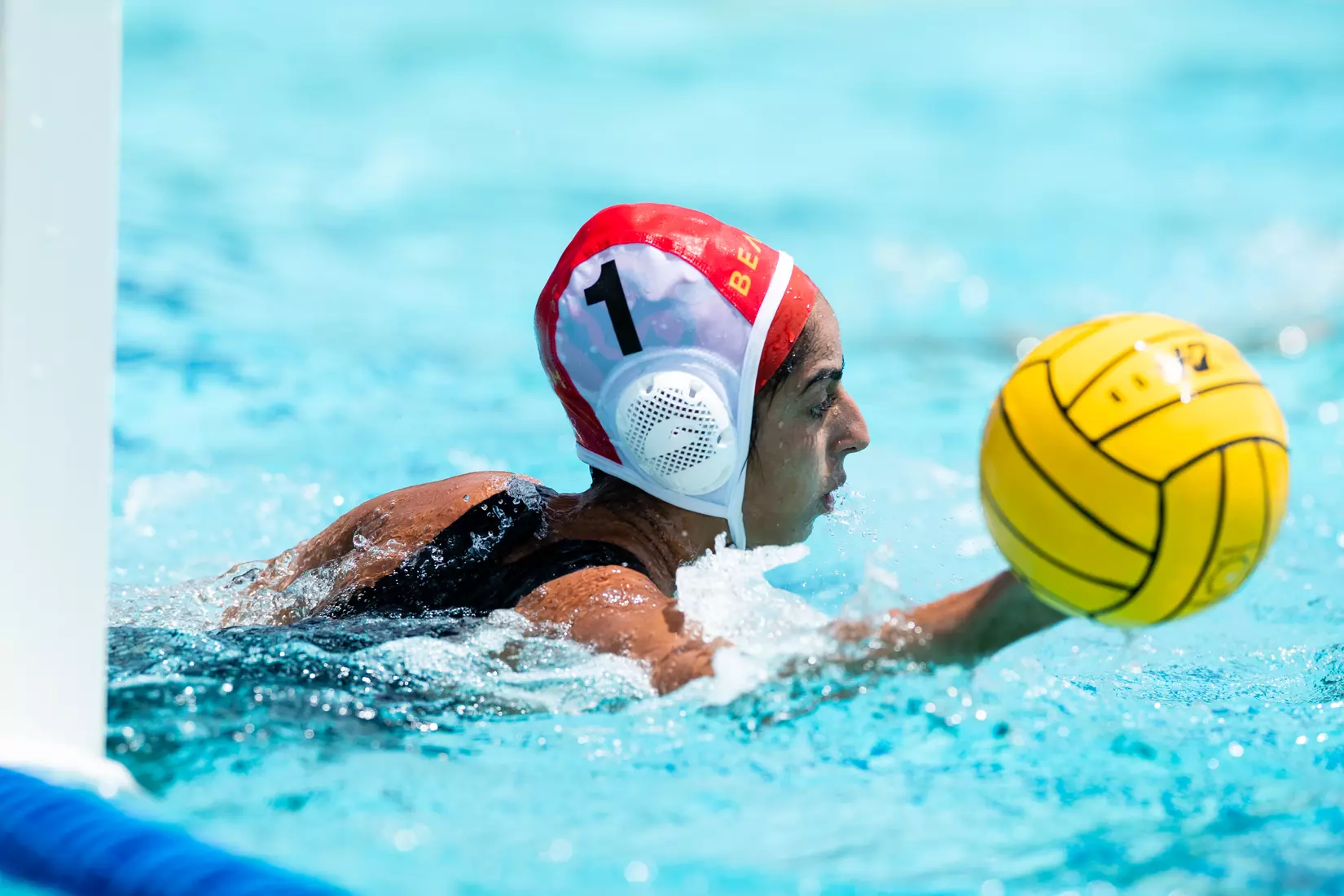 01 May 2021: Semifinal action of the Big West Womenâ??s Water Polo Championship held at UC San Diegoâ??s Canyonview Aquatics Center. (Credit: Derrick Tuskan/Big West)