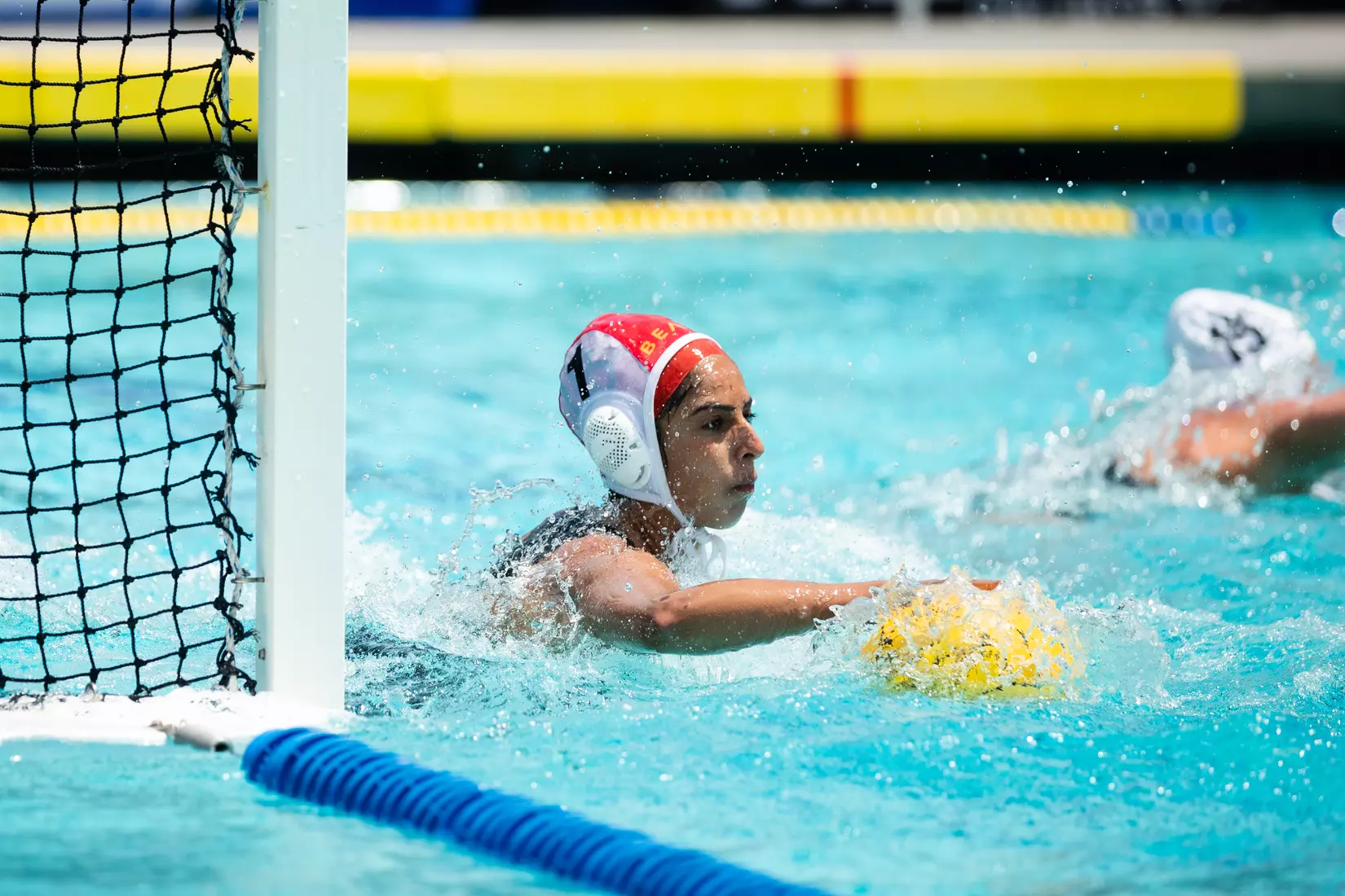 01 May 2021: Semifinal action of the Big West Womenâ??s Water Polo Championship held at UC San Diegoâ??s Canyonview Aquatics Center. (Credit: Derrick Tuskan/Big West)