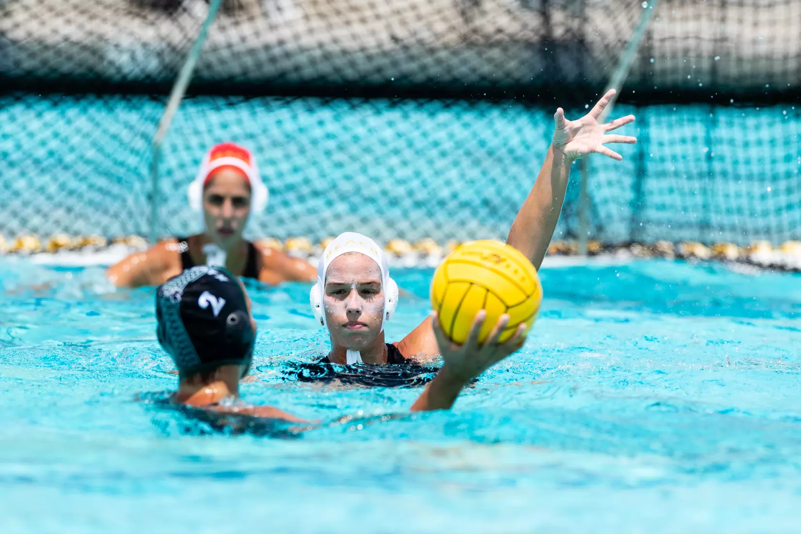 01 May 2021: Semifinal action of the Big West Womenâ??s Water Polo Championship held at UC San Diegoâ??s Canyonview Aquatics Center. (Credit: Derrick Tuskan/Big West)