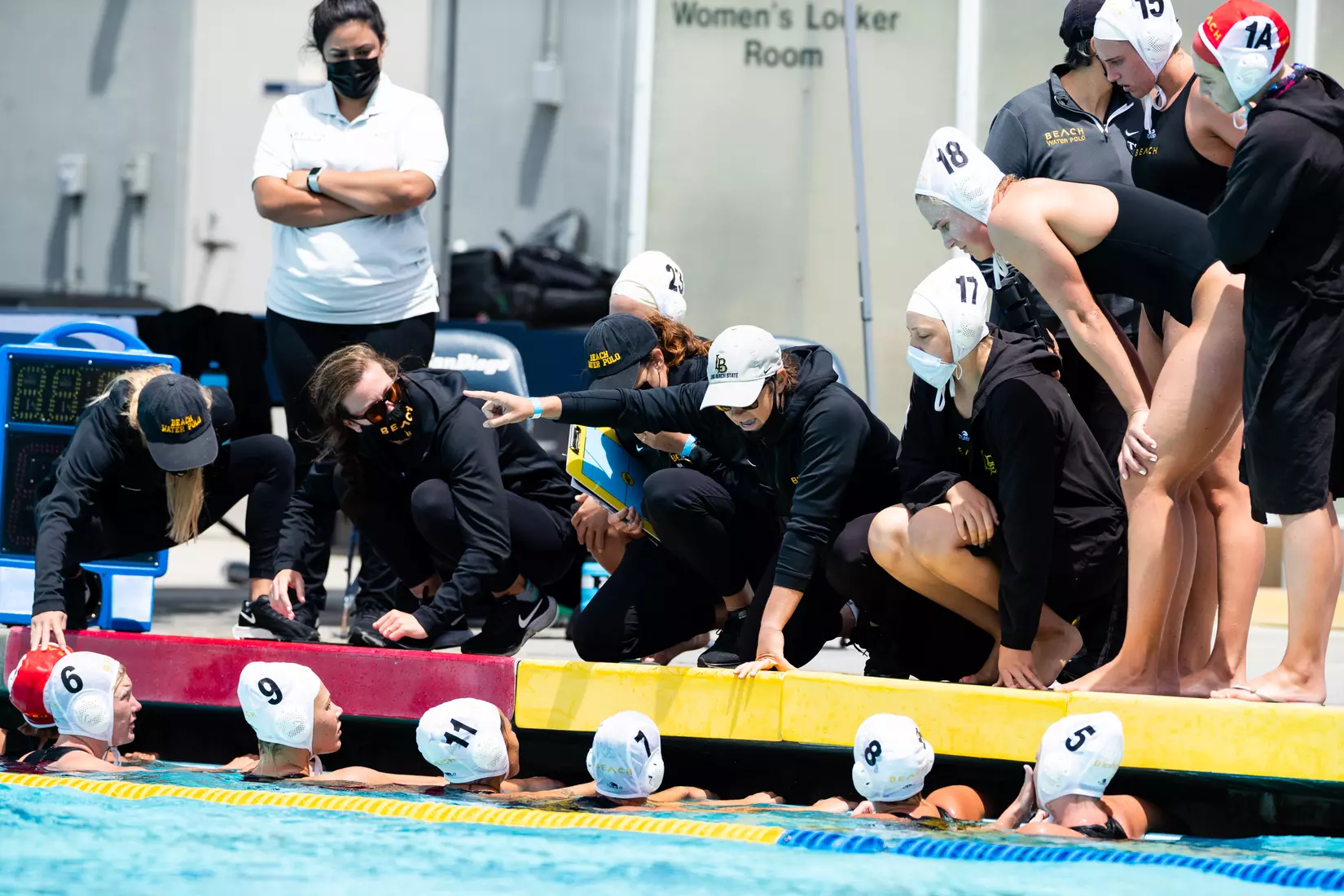 01 May 2021: Semifinal action of the Big West Womenâ??s Water Polo Championship held at UC San Diegoâ??s Canyonview Aquatics Center. (Credit: Derrick Tuskan/Big West)
