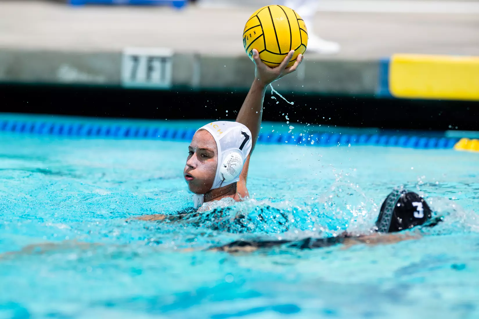 01 May 2021: Semifinal action of the Big West Womenâ??s Water Polo Championship held at UC San Diegoâ??s Canyonview Aquatics Center. (Credit: Derrick Tuskan/Big West)