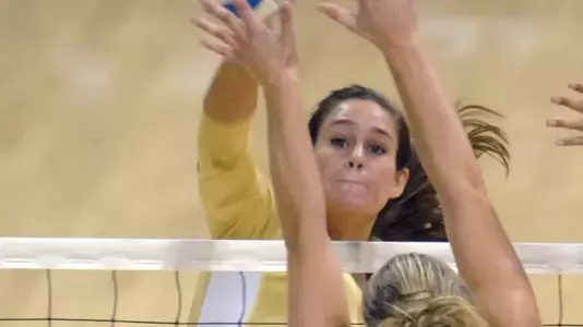 Brittney Herzog led the 49ers with 16 kills on .538 hitting.