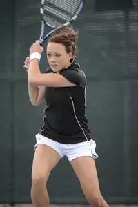 Lisa Sutton won in both singles and doubles on Friday.