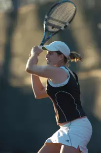 Stephanie Bengson won at both singles and doubles today.