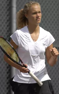 Jessica Weeks is a three-time all-BWC doubles player.