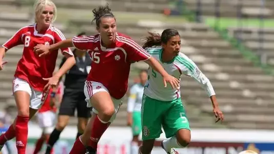 Janet Mendez started for the U20 Mexican National Team. (photo courtesy of CONCACAF Communications)