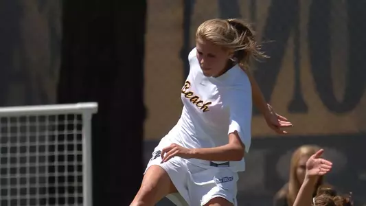Kristen Kiefer scored two goals in the opener (photo by Steve Carr).