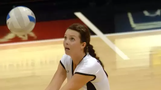 Caitlin Ledoux was tied for the team lead with 17 kills.