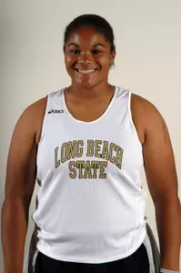 Freshman Destanie Yarbrough won the weight throw open at the Mountain T's with a mark of 45-06.25.