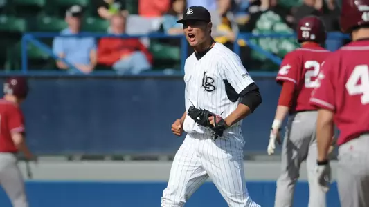 Charlie Ruiz collected three outs with runners on second and third in the eighth.