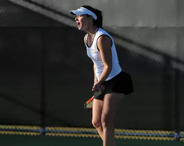 Deborah Armstrong's 6-0, 6-2 win was the first point for LBSU.