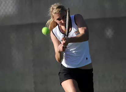 Julie Luzar won at No. 4 singles and No. 3 doubles, filling in for Dallara.