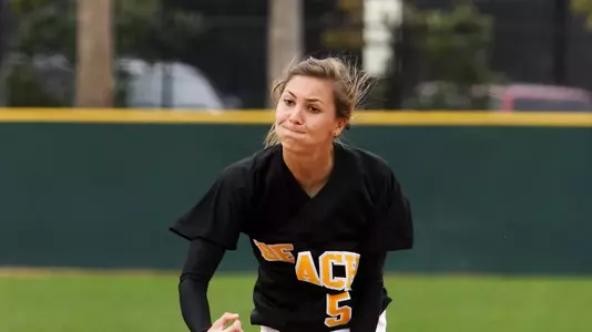 Freshman Taylor Petty tossed a three-hitter in an eight-inning, 2-1 game two victory.