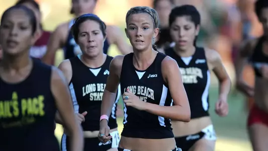 Freshman Anne Randall led the 49ers in the Fullerton Season Opener and looks to be a strong contender in this weekend's Aztec Invitational.