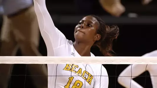 Michelle Osunbor set a career-high with nine kills against Northeastern.