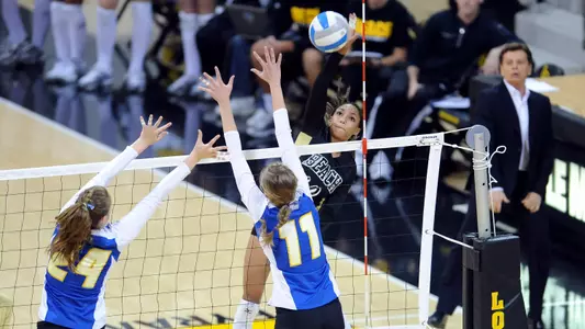 Janisa Johnson finished with nine kills and eight digs in her return to the lineup.